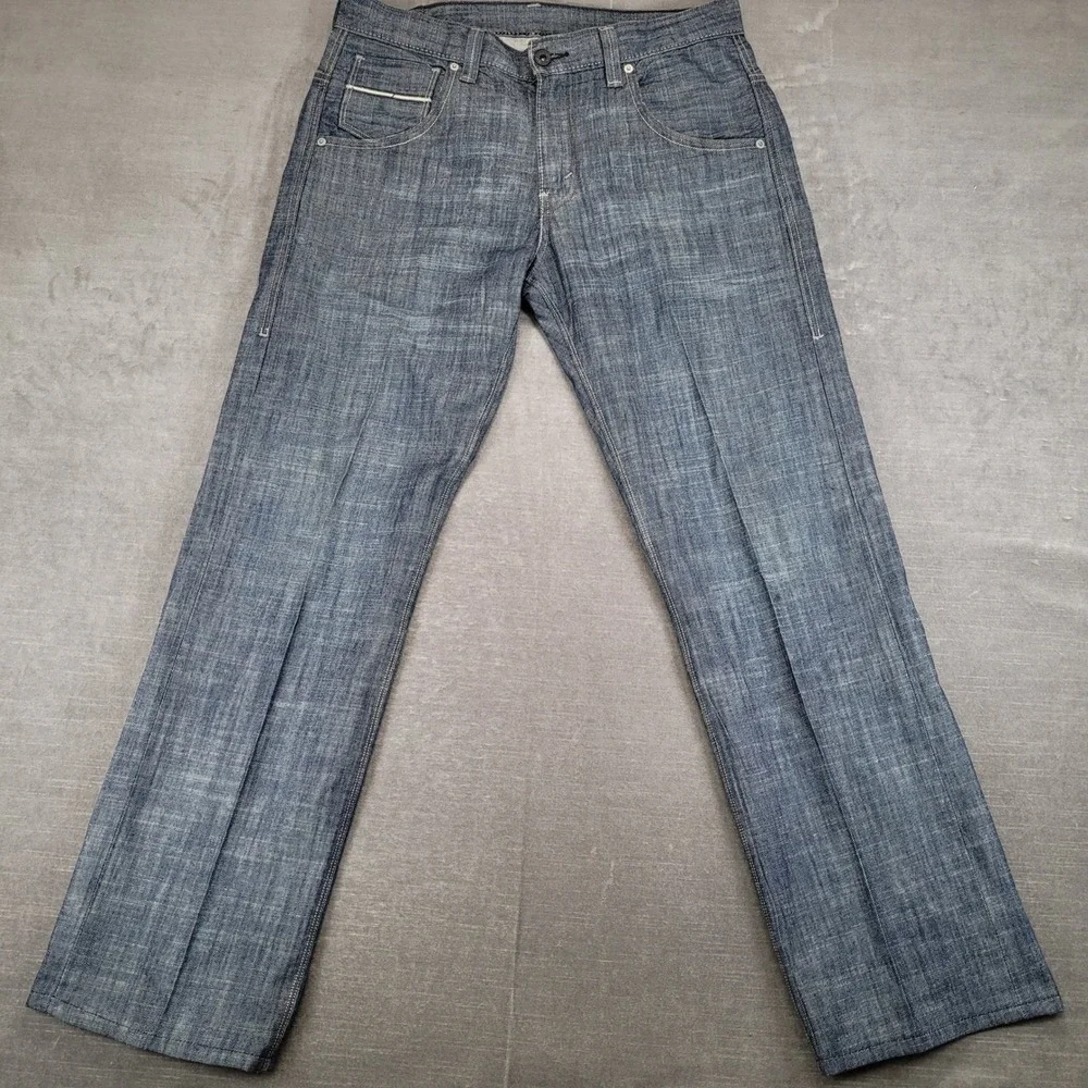 Vintage Levis 569 Jeans Men 35x32 Blue Loose Baggy Denim Flap Pockets Y2K Skater